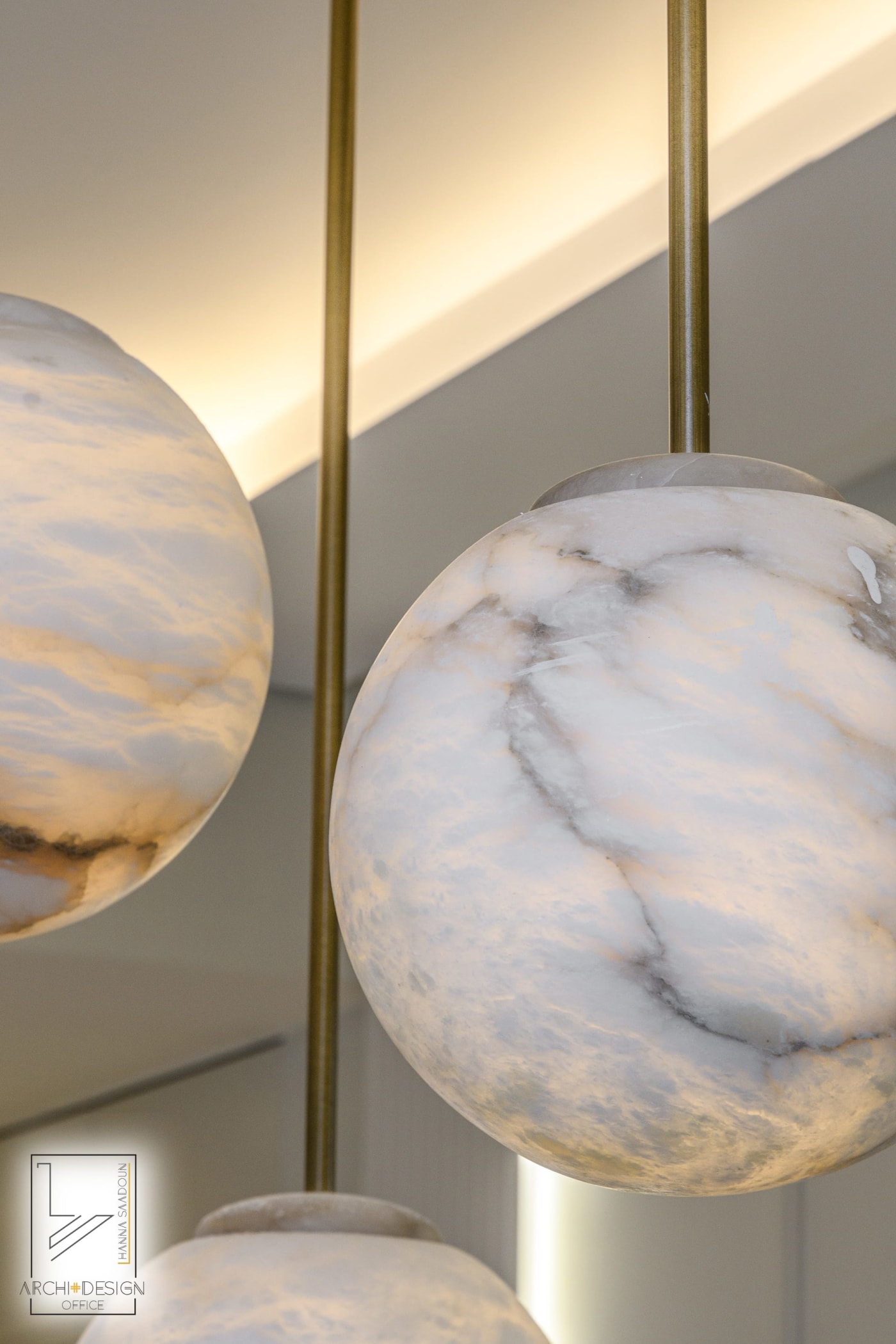 Lighting detail — Mishkenot Ha'Uma, interior design by Hanna Saadoun, Rova Chutz, Jerusalem