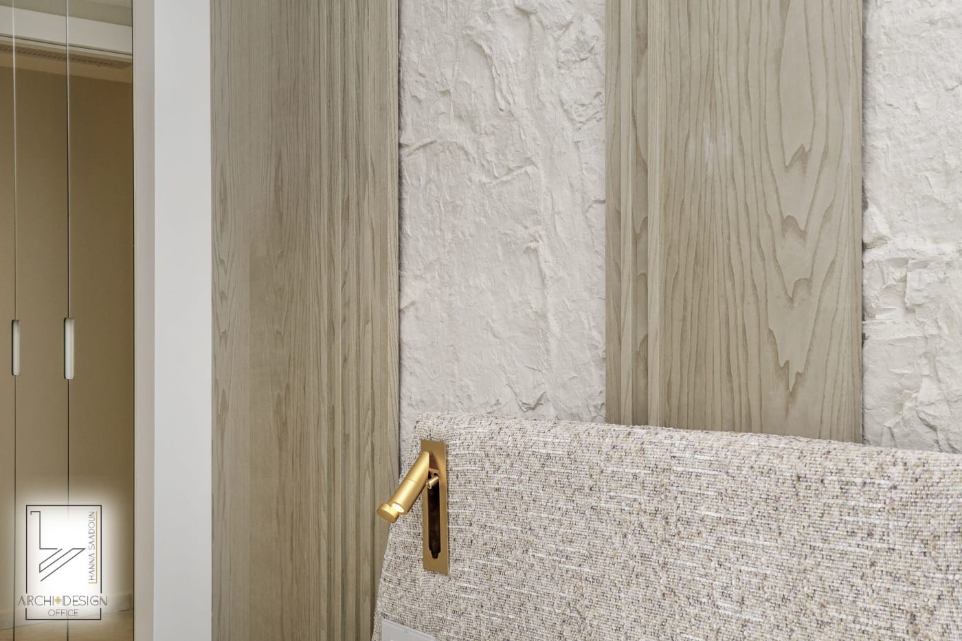 Bedroom detail — Mishkenot Ha'Uma, interior design by Hanna Saadoun, Rova Chutz, Jerusalem
