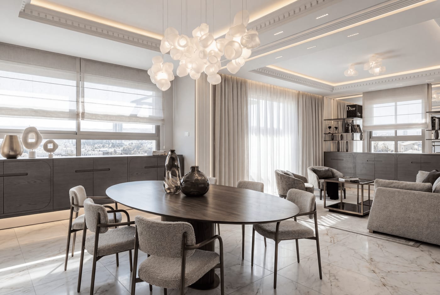 Living room — Achad Ha'am, interior design by Hanna Saadoun, Talbiya, Jerusalem