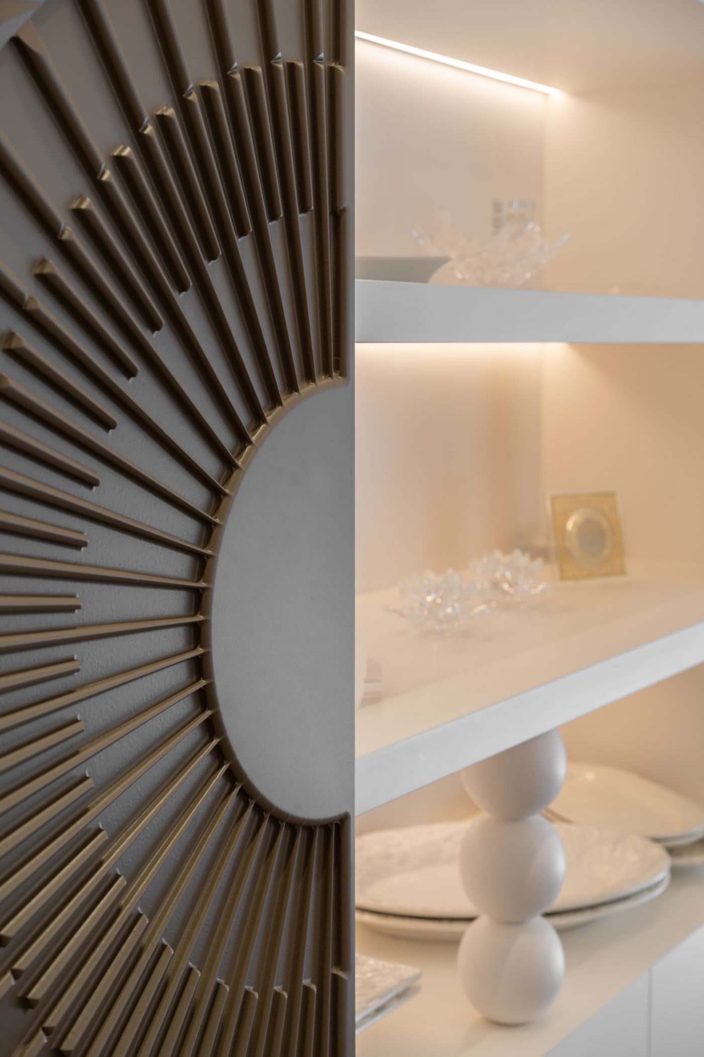Interior detail — Yeffe Enayim, interior design by Hanna Saadoun, David's Village, Jerusalem