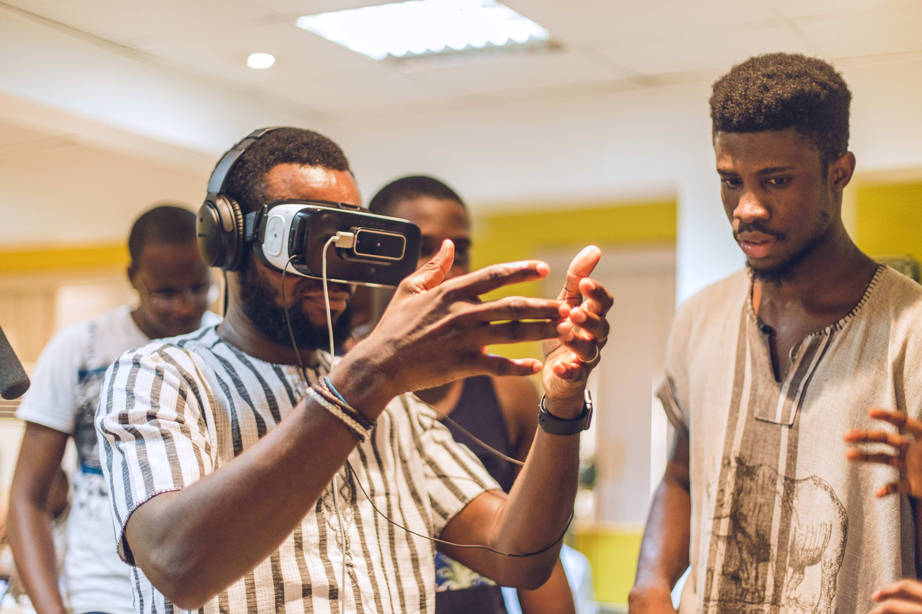Participants at Nigeria’s first VR hackathon, Co-Creation Hub, Lagos, November 2016