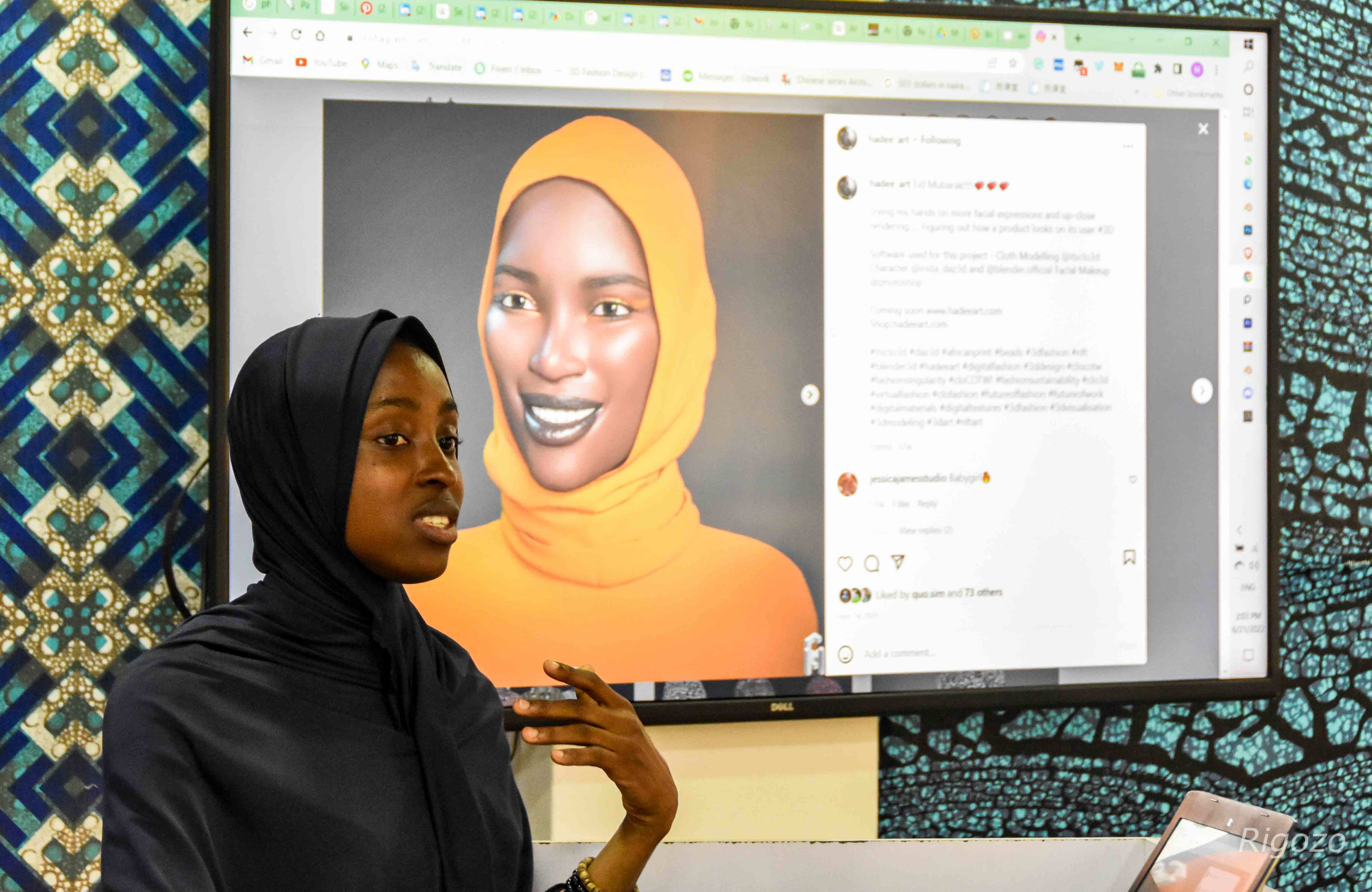 A session in progress at the Imisi 3D lab, Lagos