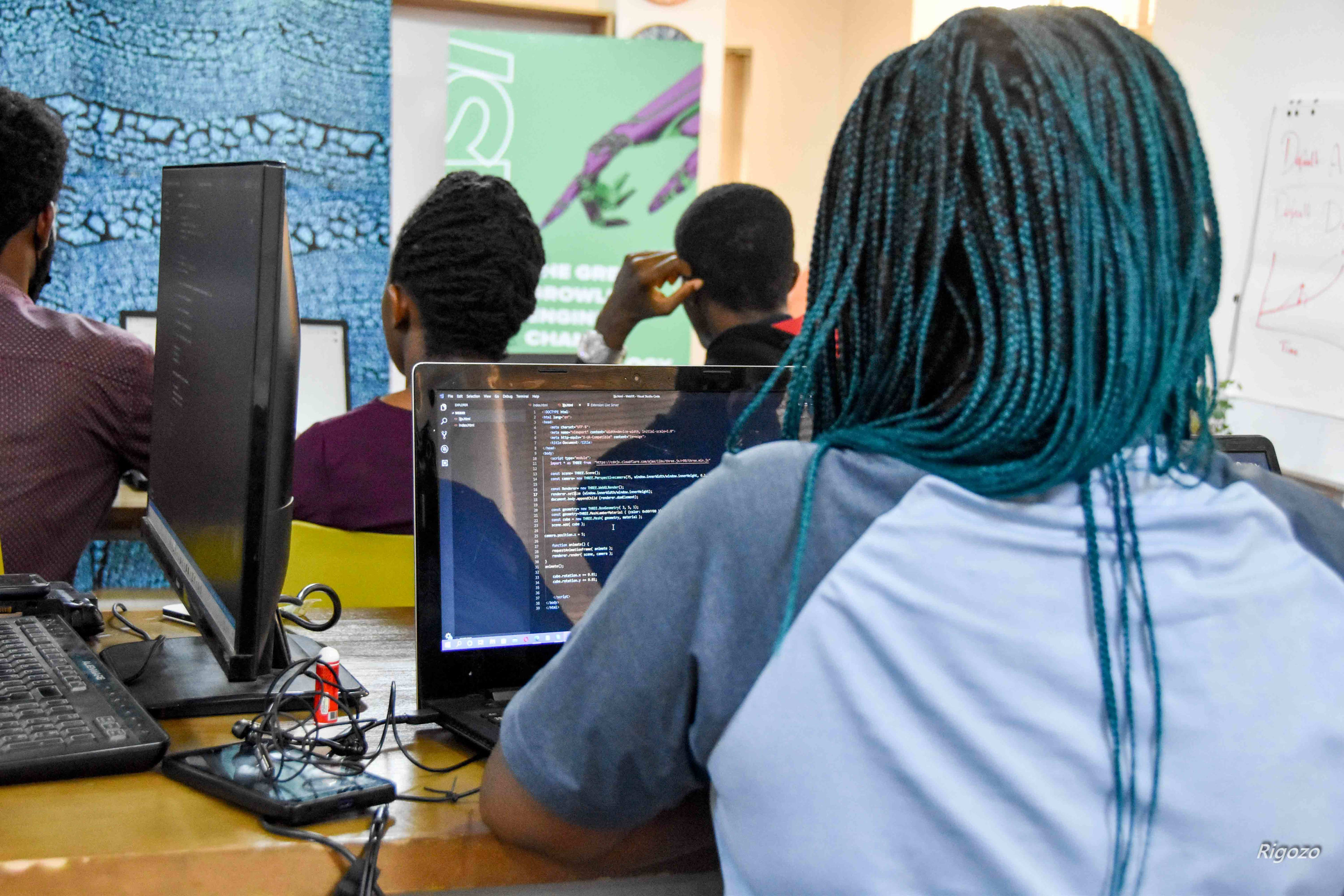 A masterclass session at the Imisi 3D lab in Lagos