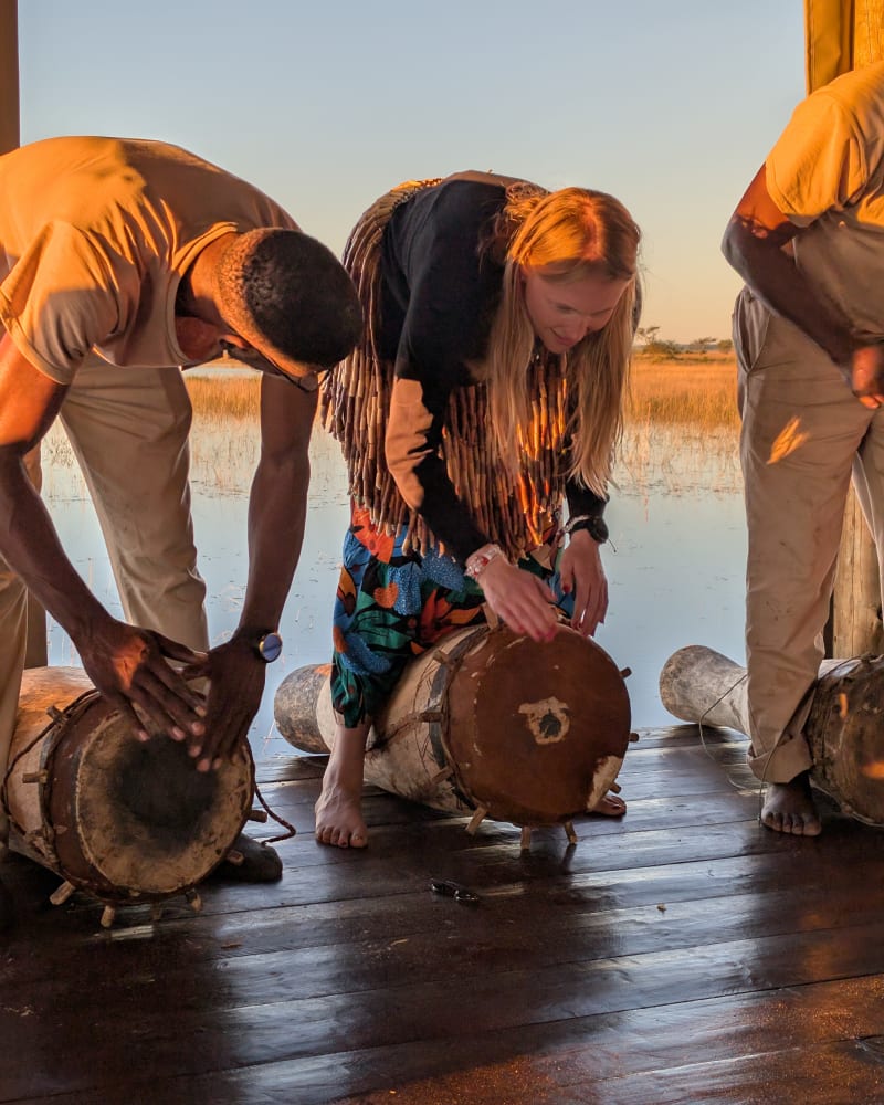 Move with the rhythm of the drums
