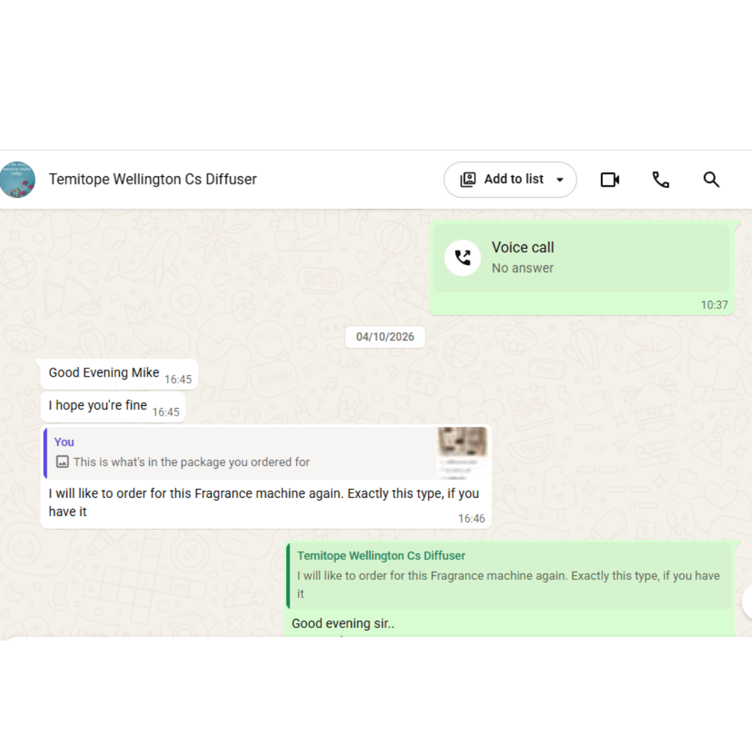 Customer delivery evidence