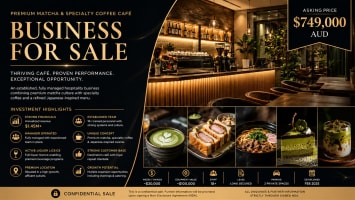 Premium Matcha & Specialty Coffee Cafe | $1.45M Revenue