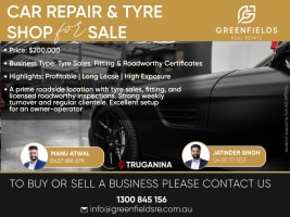 Profitable Car Repair and Tyre Shop in Truganina | High Exposure | Long Lease