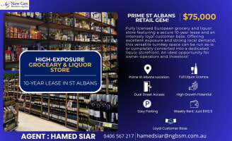 European Grocery & Liquor Store | Full Liquor Licence | 10-Year Lease | St Albans [2507241]