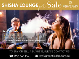Profitable Shisha Lounge Under Management Business with Stylish Fit-Out - Popular Destination For...