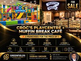 CROC'S PLAYCENTRE WITH MUFFIN BREAK CAFÉ FOR SALE | MELBOURNE EASTERN SUBURBS