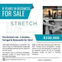 Established Stretch &amp; Recovery Studios - Work-Life Balance Business