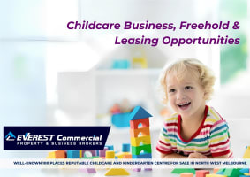 Well-known 100 places reputable Childcare and Kindergarten Centre for Sale in North West Melbourne