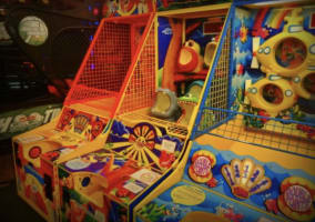 Arcade Games in Movie Foyer