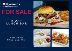 Prestigious 5-Day Lunch Bar in the Growing Forrestdale Indus