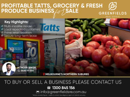 Profitable Tatts, Grocery & Fresh Produce Business – Melbourne’s Northern Suburbs