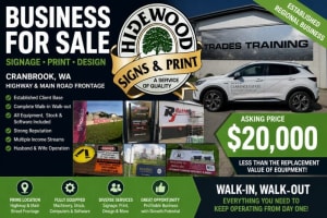 Established Signage, Graphic Design & Digital Print Business WIWO
