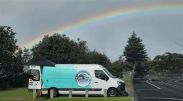 Profitable Beachside Mobile Coffee Van - Prime Location