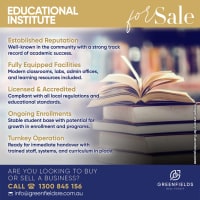 Well-Established College Business For Sale – Northern Suburbs Location!