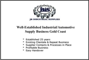 Well-Established Industrial/Automotive Supply Business Gold Coast