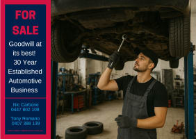 Freehold & 30-Year Established, Profitable Automotive Service Business