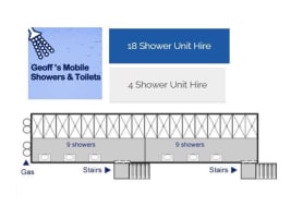 Geoffs Mobile Showers & Toilets - Hire Services with Prime Movers