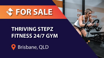 THRIVING STEPZ FITNESS 24/7 GYM FOR SALE (BRISBANE) BFB1160