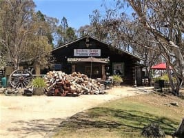 ICONIC LOG CABIN TEA HOUSE RESTAURANT WITH TOP VIEWS UNDER MT GLADSTONE LOOKOUT