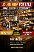 Established Bottle Shop-Strong Revenue-Cheap Rent -Busy Location-Modern Fit Out