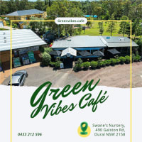 GREEN VIBES CAFE - DURAL 100+ Seatings, Profitable Business for sale