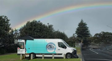 Profitable Beachside Mobile Coffee Van - Prime Location