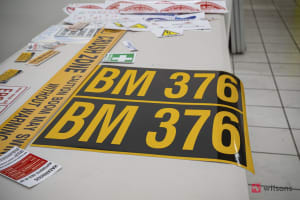 Signs and safety stickers business