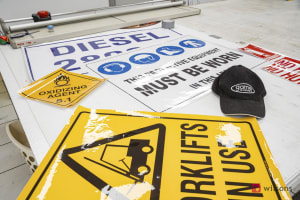 Signs and safety stickers business