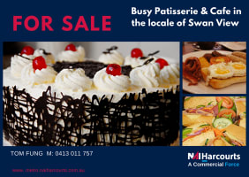 Busy Patisserie & Café For Sale in Swan View!