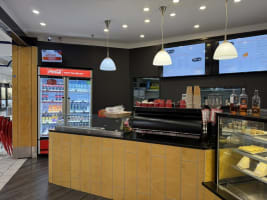 Salisbury cafe with lotto kiosk