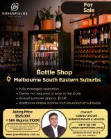 Profitable Bottle Shop for Sale  Melbourne South Eastern Suburbs | Fully Under Management