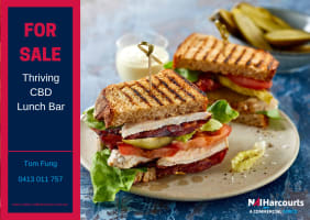 Business For Sale: Thriving Perth CBD Lunch Bar with Alfresco Seating