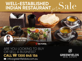 Well Established and Profitable Indian Restaurant For Sale