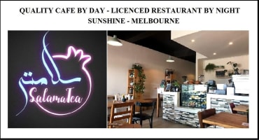 CAFE SUNSHINE - Full LIQUOR LICENCED CAFE &RESTAURANT