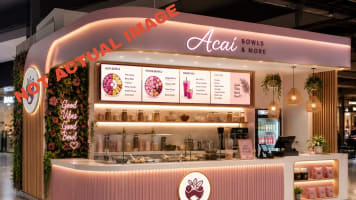 Fully Fitted Dessert Kiosk Opportunity Prime Shopping Centre Location