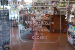 Health Food Store On Busy Main Shopping Strip