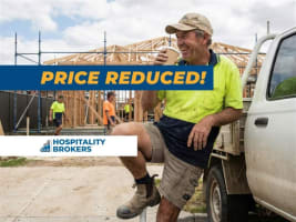 115k visitors, 200-400 tradies daily, new cafe kiosk <$90k