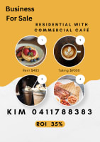 Commercial Cafe with residential rooms at rear for Sale Geelong