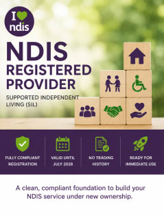 Clean NDIS Provider for Sale–SIL Registration