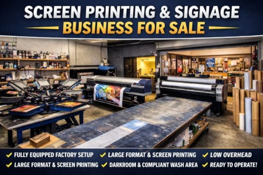 Turnkey Screen Printing & Signage Production Facility