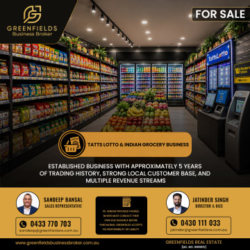 Established Indian Grocery & Tatts Lotto Business – Multiple Revenue Streams!