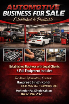 Established Automotive Business - Immediate Opportunity