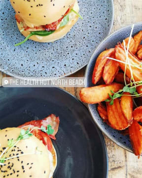 The Health Hut North Beach "where everything is delicious & Nutritious"