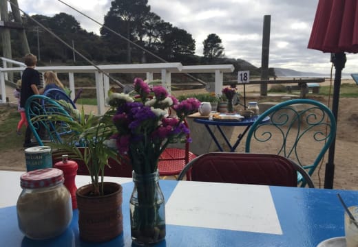 Swing Bridge Cafe Prime waterfront location.