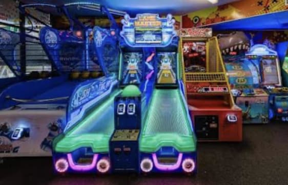 Arcade Games in Movie Foyer