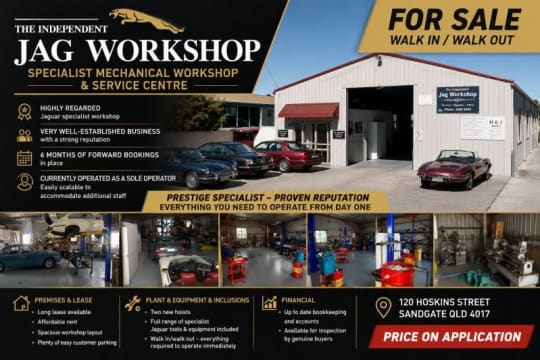 Prestige Automotive Workshop | Jaguar Specialist | Established Client Base WIWO